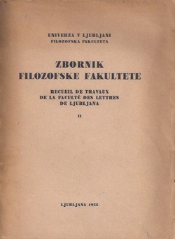 Zbornik filozofske fakultete II/1955