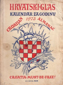 Hrvatski glas. Kalendar za godinu 1973