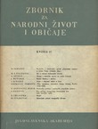 Zbornik za narodni život i običaje 37/1953