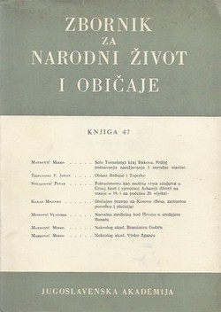 Zbornik za narodni život i običaje 47/1977