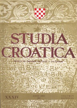 Studia croatica XXXIV/Vol.Especial/1993