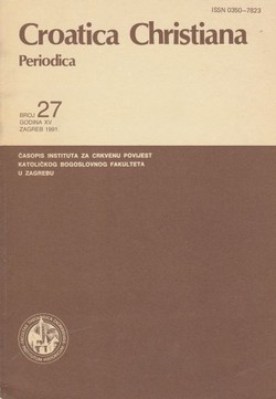 Croatica Christiana Periodica 27/1991