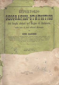 Repertorio geografico-statistico dei luoghi abitati nel Regno di Dalmazia