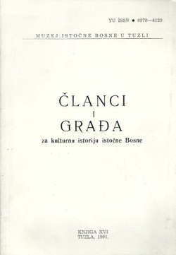 Članci i građa za kulturnu istoriju istočne Bosne XVI/1991