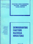 Demografski faktori razvoja Hrvatske