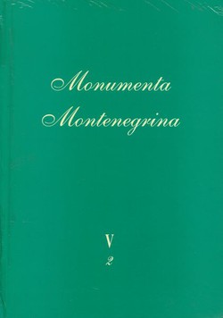 Monumenta Montenegrina V/2. Barska arhiepiskopija do 1400. godine