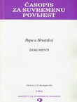 Časopis za suvremenu povijest 2/1994 (Papa u Hrvatskoj. Dokumenti)