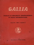 Gallia. Fouilles et monuments archéologiques en France métropolitaine XII/2/1954