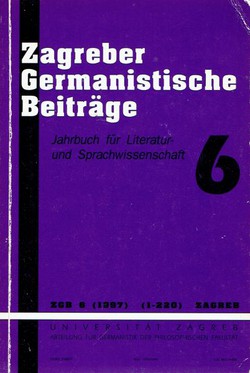 Zagreber germanistische Beiträge 6/1997)