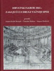 Hrvatski Sabor 1861: Zaključci i drugi važniji spisi