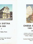Chiesa Sistina 1589-1989 I-II