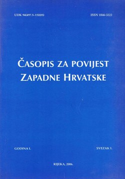 Časopis za povijest zapadne Hrvatske I/2006