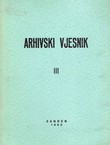 Arhivski vjesnik III/1960