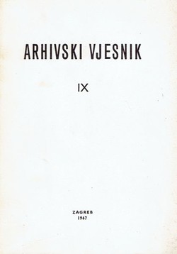 Arhivski vjesnik IX/1967