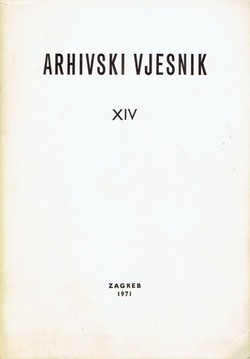 Arhivski vjesnik XIV/1971