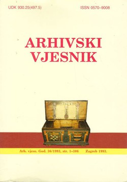 Arhivski vjesnik XXXVI/1993