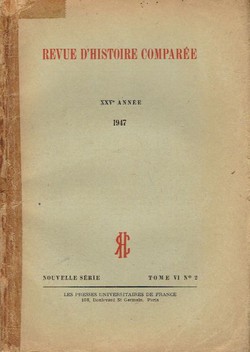 Revue d'histoire comparee XXV/VI/2/1947