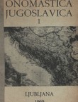 Onomastica jugoslavica 1/1969