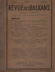 Revue des Balkans X/XII/1928