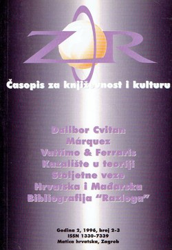Zor. Časopis za književnost i kulturu 2/2-3/1996