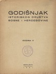 Godišnjak Istoriskog društva Bosne i Hercegovine III/1951