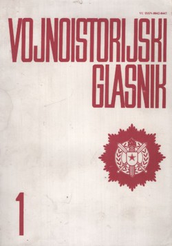 Vojnoistorijski glasnik XXXVIII/1/1987