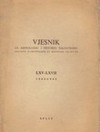 Vjesnik za arheologiju i historiju dalmatinsku LXV-LXVII/1963-1965