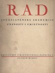 Rad JAZU. Knjiga 268. Umjetničkoga razreda 4/1940
