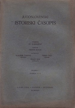 Jugoslovenski istoriski časopis I/3-4/1935