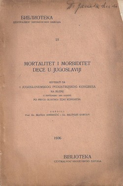 Mortalitet i morbiditet dece u Jugoslaviji