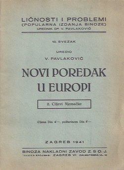 Novi poredak u Europi 2. Ciljevi Njemačke