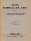 Osnovi romanske lingvistike II. Historijska fonetika romanskih jezika