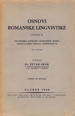 Osnovi romanske lingvistike II. Historijska fonetika romanskih jezika