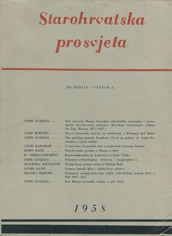 Starohrvatska prosvjeta, III. serija 6/1958