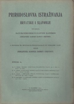 Prirodoslovna istraživanja Hrvatske i Slavonije 6/1915