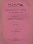 Zbornik za narodni život i običaje južnih Slavena XXIV/1919
