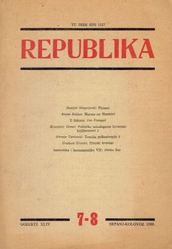 Republika XLIV/7-8/1988 (Danijel Dragojević: Pjesme)