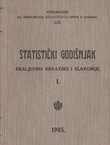 Statistički godišnjak Kraljevina Hrvatske i Slavonije I. 1905.