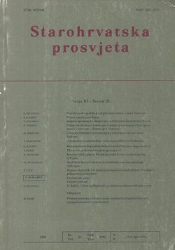Starohrvatska prosvjeta, III. serija 20/1990