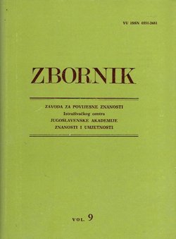 Zbornik Zavoda za povijesne znanosti JAZU 9/1979 (Posvećen Franji Račkom)