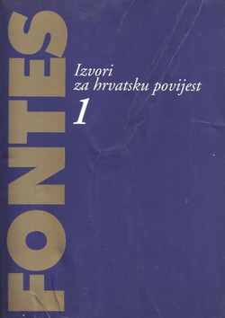 Fontes. Izvori za hrvatsku povijest 1/1995