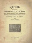 Vjesnik Hrvatskoga arheološkoga društva. Nove serije XIV/1915-1919
