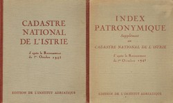 Cadastre national de l'Istrie d'apres le Recensement du 1er Octobre 1945 + Index patronymique