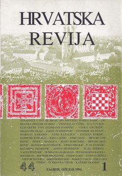 Hrvatska revija 44/1/1994