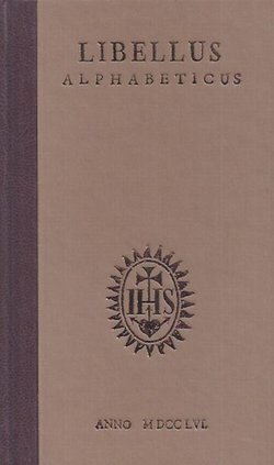 Libellus alphabeticus (pretisak iz 1756)