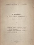 Radovi Filozofskog fakulteta. Odsjek za povijest 3/1960