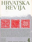 Hrvatska revija 35/4/1985