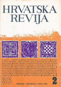 Hrvatska revija 36/2/1986