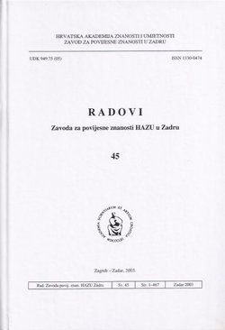 Radovi Zavoda za povijesne znanosti HAZU u Zadru 45/2003 (Posvećen pok. akademiku Mati Suiću)
