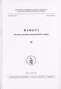 Radovi Zavoda za povijesne znanosti HAZU u Zadru 45/2003 (Posvećen pok. akademiku Mati Suiću)